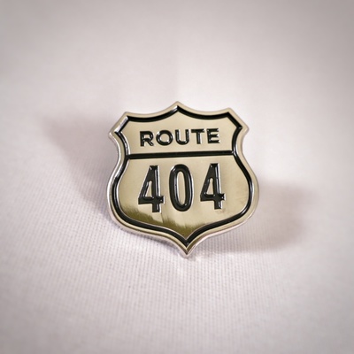 Road to nowhere hard enamel pin