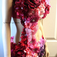 Valentines Day Fairy Monokini Costume Cosplay Dance Rave Bra Halloween Burlesque Show Girl - Thumbnail 3