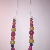 Wooden Shaped Statement Necklace - Thumbnail 2