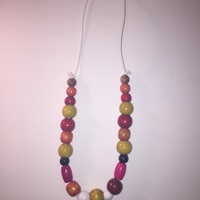 Wooden Shaped Statement Necklace - Thumbnail 4