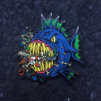 Bad fish pin (hard enamel) limited numbered edition (150) - Thumbnail 5