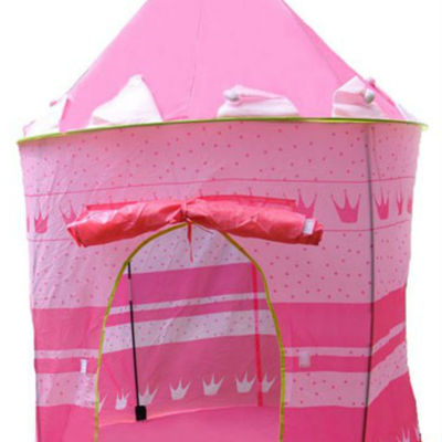 Kids play tent girlish pink color castle princess playhouse outdoor indoor tent