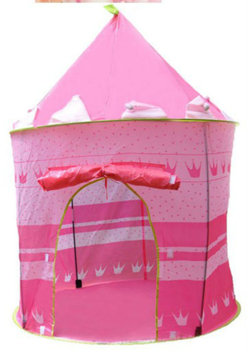 KIDS PLAY TENT GIRLISH PINK Color CASTLE PRINCESS PLAYHOUSE OUTDOOR INDOOR TENT