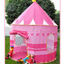 KIDS PLAY TENT GIRLISH PINK Color CASTLE PRINCESS PLAYHOUSE OUTDOOR INDOOR TENT - Thumbnail 4