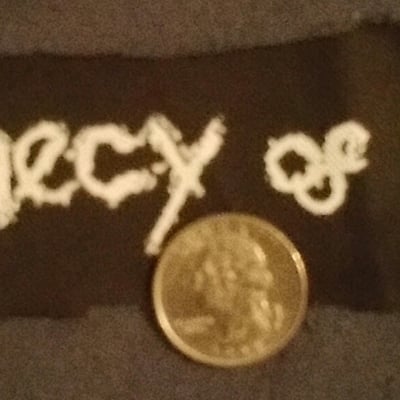 Prophecy of doom punk cloth patch