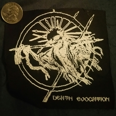 Death evocation cloth punk patch