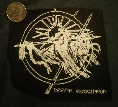 Death evocation cloth punk patch