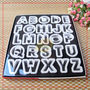 Alphabet Upper Class 26 Letter Plastic Cookie Biscuit Maker Cutter Box Set - Thumbnail 1