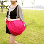 HOT PINK COLOR 3 Way Multiple Use Fold-able Travel Bag Good for Travel Daily Use - Thumbnail 2