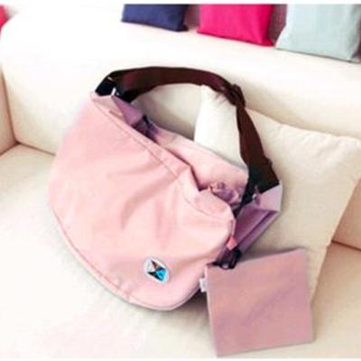 Pink color 3 way multiple use fold-able travel bag good for travel daily use