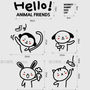 ANIMAL FRIEND Cute Kid's Room Decal Decoration Home DIY Wall Sticker Set - Thumbnail 3