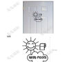 Sun Design Decal with BEDROOM Word Wall Sticker Home Decoration Free Style DIY - Thumbnail 1