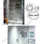 Sun Design Decal with BEDROOM Word Wall Sticker Home Decoration Free Style DIY - Thumbnail 4