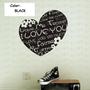 Love Me Tender Heart SHAPE Cool Free Style Home DIY Decoration Wall Sticker Set - Thumbnail 1