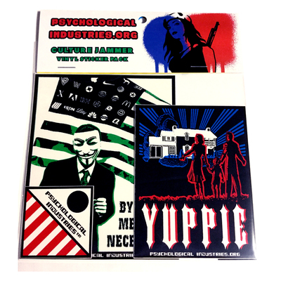 Culture jammer sticker packs - by psychological industries