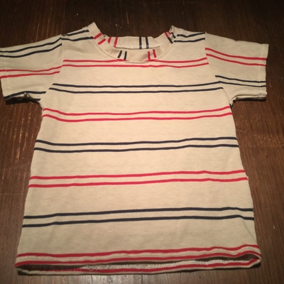 Vintage cotton/poly striped t