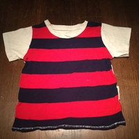 Vintage Cotton/Lycra Contrast T - Thumbnail 1