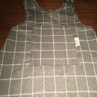 Grey Windowpane Romper - Thumbnail 2