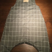 Grey Windowpane Romper - Thumbnail 3