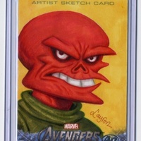 AVENGERS Red Skull ARTIST PROOF Sketch Card - Thumbnail 1