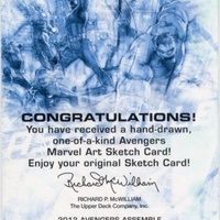 AVENGERS Iron Man ARTIST PROOF Sketch Card - Thumbnail 2