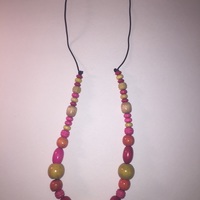 Wooden Shaped Statement Necklace - Thumbnail 2