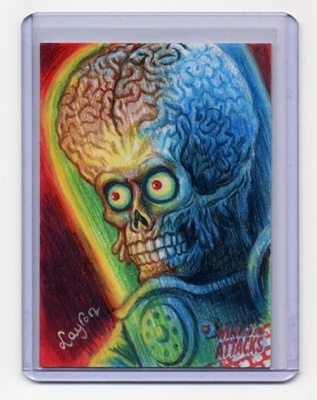 MARS ATTACKS OCCUPATION Return Sketch Card 2