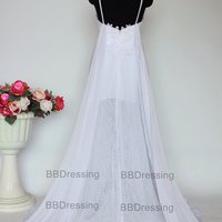 Beach Wedding Dress Chiffon And Lace Dresses For Brides pst1310 - Thumbnail 2
