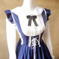 Harajuku sweet cute Orecchiette chiffon blouses - Thumbnail 2