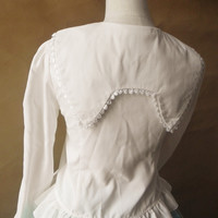 Harajuku sweet cute Orecchiette chiffon blouses - Thumbnail 4