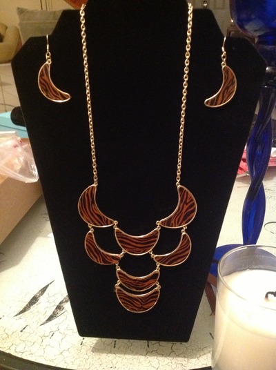Beautiful necklace and matching earrings 