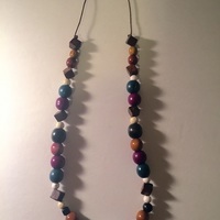 Wooden Shaped Statement Necklace - Thumbnail 3