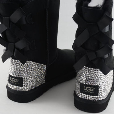 Crystal swarovski ugg bailey bow boots