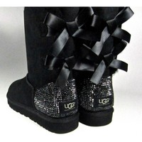 Crystal Swarovski UGG Bailey Bow Boots - Thumbnail 3