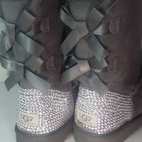 Crystal Swarovski UGG Bailey Bow Boots - Thumbnail 4