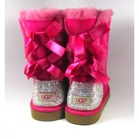 Crystal Swarovski UGG Bailey Bow Boots - Thumbnail 1