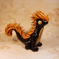 Gold Maned Black Dragon - Thumbnail 1