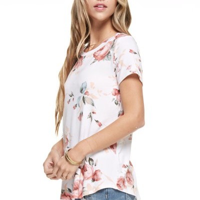 Soft floral tee