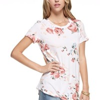 Soft Floral Tee - Thumbnail 1