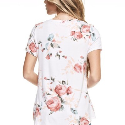 Soft floral tee