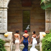 Off Shoulder Bridesmaid Dresses,Sweetheart Mermaid bridesmaid dress,Custom bridesmaid dress, Wedding Party Dresses,Long Bridal Gowns, BD14345 - Thumbnail 1