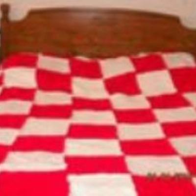 Crochet square queen blanket: