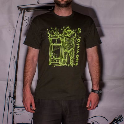 "the guillotine of life" t-shirt