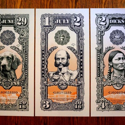 Phish 2016 mcgrupp, wilson, and tela matching numbered 3 print set - Thumbnail 4