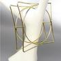 SQURE FRAMED WIRE BANGLE - Thumbnail 1
