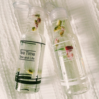 Harajuku transparent glass letter glass - Thumbnail 1