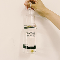 Harajuku transparent glass letter glass - Thumbnail 3