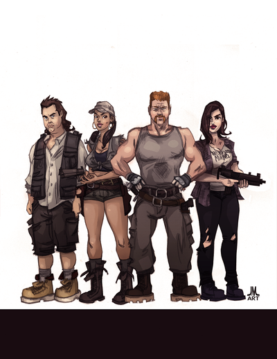 Those newer folks who walk with zombies too PRINT