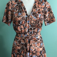70's Front Zip Dress - Thumbnail 1