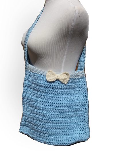 Baby Blues crochet bag